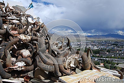 The city of Shigatse Stock Photo