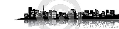 City silhouette Vector Illustration