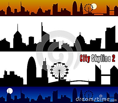 City Skyline [2] Vector Illustration