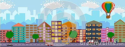 City skyline Vector Illustration