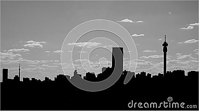 City skyline silhouette Stock Photo