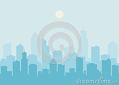 City skyline vector illustration Vector Illustration