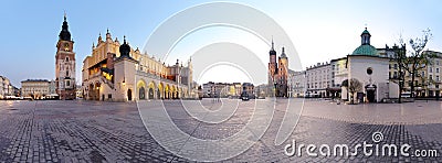 City square in Krakow Stock Photo