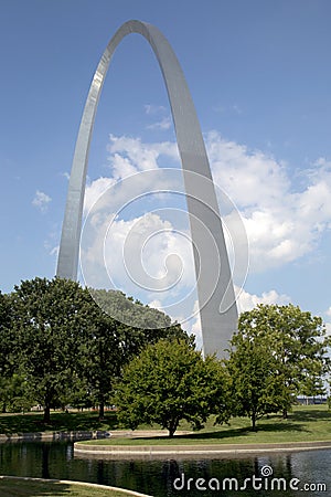 ST Louis landmarks Gateway Arch National Park view MO USA Stock Photo