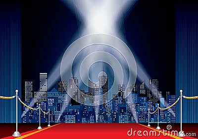 City stage Vector Illustration