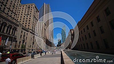 City street building view, Toronto Canada Editorial Stock Photo