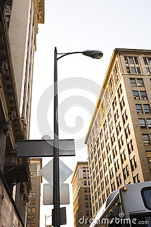 City Street Lamp Stock Photo