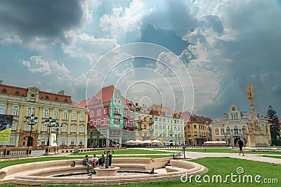 City of Timisoara Romania Editorial Stock Photo