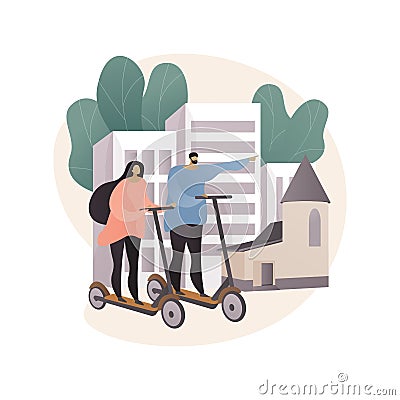 City tour abstract concept vector illustration. Vector Illustration