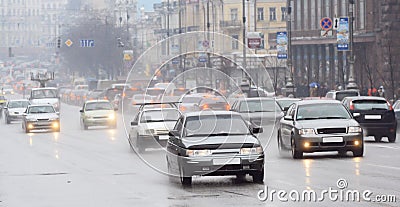 City traffic Stock Photo