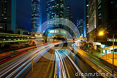 City traffic Hong Kong Stock Photo