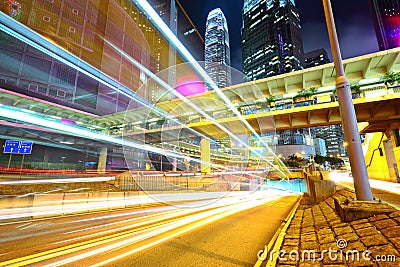 City traffic at night Stock Photo