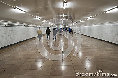 City, the underground passage Editorial Stock Photo