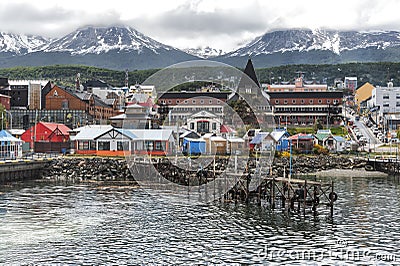 City of Ushuaia, Tierra del Fuego, Argentina Editorial Stock Photo