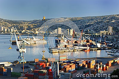 City of Valparaiso, Chile Stock Photo