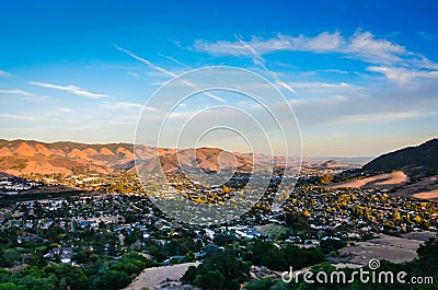 City View - Bishops Peak - San Luis Obispo, CA Stock Photo