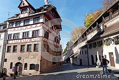 Residence and workhouse of the painter Albrecht DÃ¼rer Editorial Stock Photo