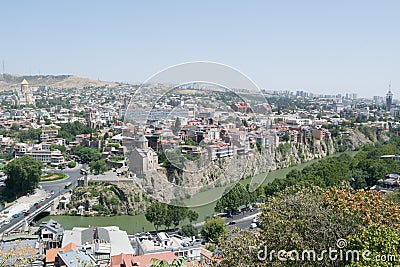 City view. Tbilisi, Georgia. Sunny day. Stock Photo