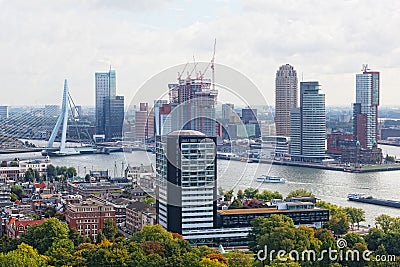 City views Rotterdam Editorial Stock Photo
