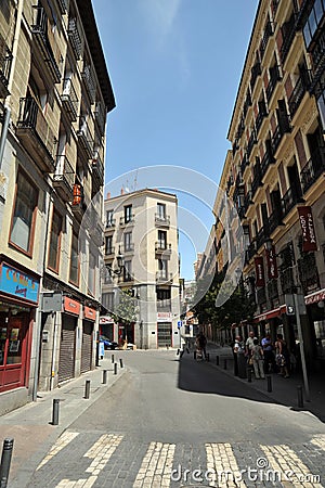City views of the Spanish capital. Editorial Stock Photo