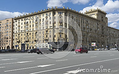 Cityscape. Apartment house Editorial Stock Photo