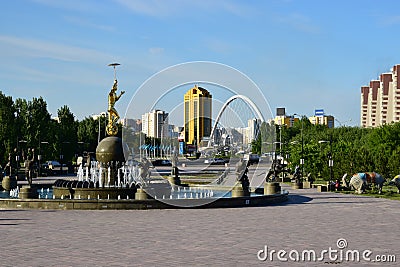 A cityscape of Astana / Kazakhstan Editorial Stock Photo