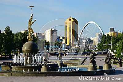 A cityscape of Astana / Kazakhstan Editorial Stock Photo