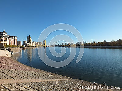 A cityscape of Astana / Kazakhstan Editorial Stock Photo