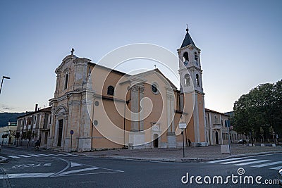 Cityscape at Avezzano in Abruzzo, Italy Stock Photo