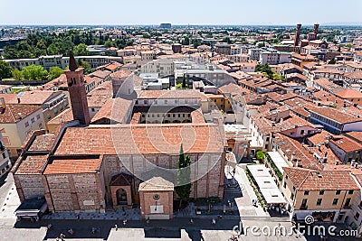 Cityscape from Bassano del Grappa Editorial Stock Photo