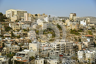 Cityscape of Bethlehem, Palestine Stock Photo