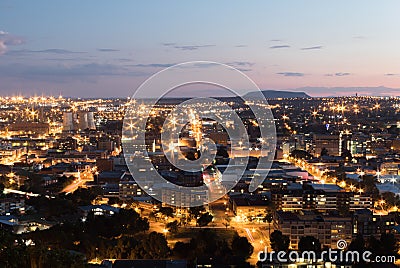 Cityscape of Bloemfontein, South Africa from naval hill Editorial Stock Photo