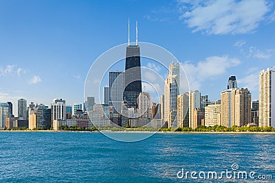 Cityscape of Chicago Stock Photo