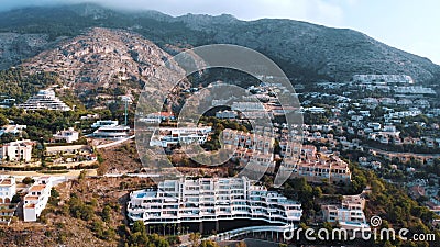 Cityscape On The Coast Of Altea Hills - Mountains On the Costa Blanca Of Spain Editorial Stock Photo