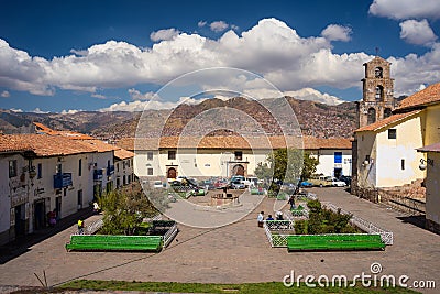 Cityscape of Cusco, Peru, with scenic sky Editorial Stock Photo