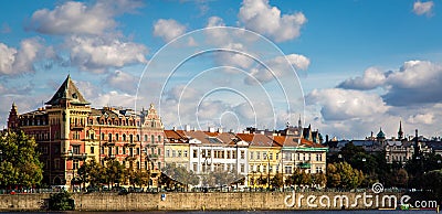 Cityscape of Prague, the capital city of the Czech Republic Stock Photo