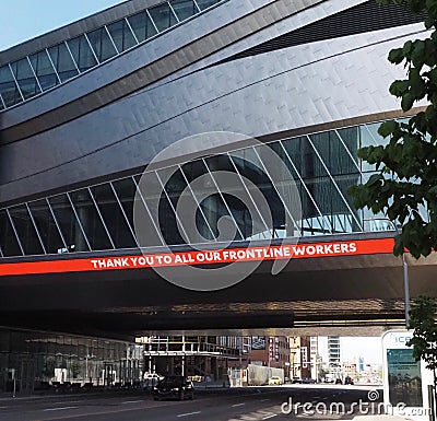 Cityscape Of Downtown Edmonton And Rogers Place Editorial Stock Photo