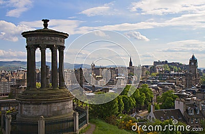 Cityscape of Edinburgh Stock Photo