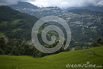 Cityscape, Gangtok, Sikkim, India Stock Photo