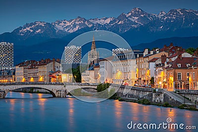 City of Grenoble, France. Stock Photo