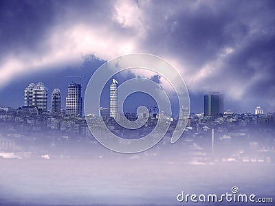 Cityscape image in Istanbul Stock Photo