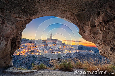 City of Matera, Italy. Stock Photo