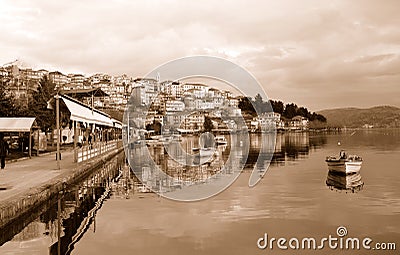 Cityscape of KAstoria, Greece Stock Photo