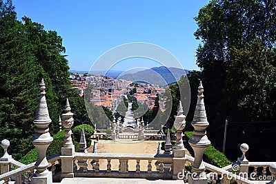 Cityscape of Lamego, Portugal Stock Photo