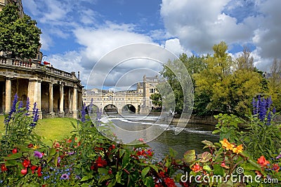 Cityscape in the medieval town Bath, Somerset, England Stock Photo