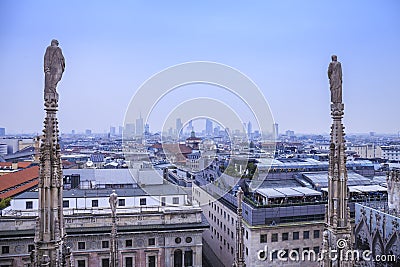 Milan Cathedral in italy Stock Photo