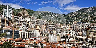 Cityscape of the Monaco principality Stock Photo