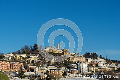 Cityscape of Monforte of Alba, Piedmont - Italy Stock Photo