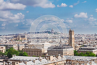 Cityscape Mont Matre , Paris, France Stock Photo