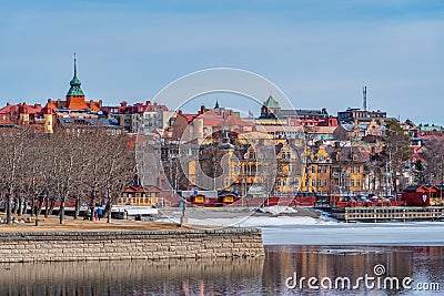 Cityscape of Ostersund in Sweden Stock Photo